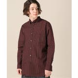 レッド | [417 EDIFICE]BASIC CHK ユトリ.B.D.SH | B.C STOCK