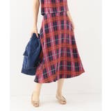 ピンク | 【Spick and Span】チェックAラインスカート | B.C STOCK