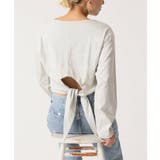 グレーA | 【CLIVE】バックリボンロングTシャツ | B.C STOCK