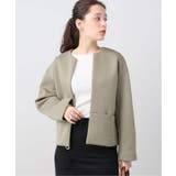 カーキ | 【B.C STOCK ベーセーストック】クルーネックダンボールジャケット◆ | B.C STOCK