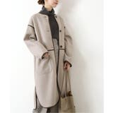 【B.C STOCK ベーセーストック】 パイピングクルーネックコート◆ | B.C STOCK | 詳細画像1