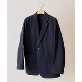 ネイビー | ＜B.C STOCK＞ ドゥースリネンジャケット【セットアップ着用可能】 | B.C STOCK