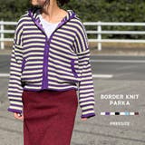 ボーダー ZIPパーカー ジップ | BEAT JIVE | 詳細画像1 