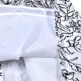 日本製ポンチ花柄フロッキー切替ワンピース(100~150cm) | BeBe | 詳細画像12 