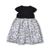 日本製ポンチ花柄フロッキー切替ワンピース(100~150cm) | BeBe | 詳細画像7 