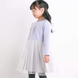 バレエシューズ刺しゅうチュール切替ワンピース(80~150cm) | BeBe | 詳細画像4 