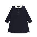 付け襟3wayパールボタンダブルクロスワンピース(100~130cm) | BeBe | 詳細画像1 