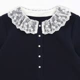 付け襟3wayパールボタンダブルクロスワンピース(100~130cm) | BeBe | 詳細画像16 