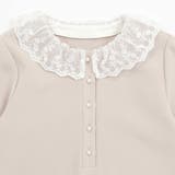 付け襟3wayパールボタンダブルクロスワンピース(100~130cm) | BeBe | 詳細画像8 