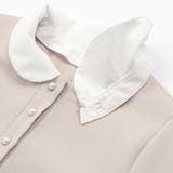 付け襟3wayパールボタンダブルクロスワンピース(100~130cm) | BeBe | 詳細画像9 