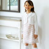 【日本製】フラワーレース襟付きAラインワンピース(90~130cm) | BeBe | 詳細画像6 