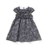 【お揃い】先染めチェックローズプリントフリルワンピース(90~150cm) | BeBe | 詳細画像10 