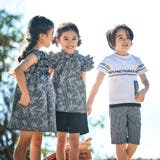 【お揃い】先染めチェックローズプリントフリルワンピース(90~150cm) | BeBe | 詳細画像9 
