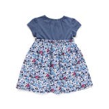 【お揃い】ドビーフラワーガーデンプリント切り替えワンピース(90~150cm) | BeBe | 詳細画像9 
