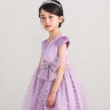 【パニエ付】サテン×チュールレースドレス(95~150cm) | BeBe | 詳細画像5