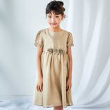 ローズモチーフカールマイヤーパフスリーブドレス(100~140cm) | BeBe | 詳細画像7