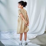 ローズモチーフカールマイヤーパフスリーブドレス(100~140cm) | BeBe | 詳細画像9