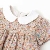 【DEVEAUX】【日本製】小花柄ラメドビー丸襟ワンピース(90~140cm) | BeBe | 詳細画像8 