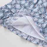 【お揃い】復刻アーカイブタイル柄切り替えパフスリーブワンピース(90~150cm… | BeBe | 詳細画像12 