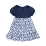 【お揃い】復刻アーカイブタイル柄切り替えパフスリーブワンピース(90~150cm… | BeBe | 詳細画像5 