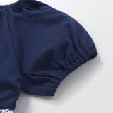 【お揃い】復刻アーカイブタイル柄切り替えパフスリーブワンピース(90~150cm… | BeBe | 詳細画像8 