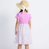 【お揃い】シャンドゥフルールプリントローン天竺切り替えワンピース(80~150c… | BeBe | 詳細画像3 