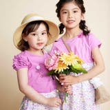 【お揃い】シャンドゥフルールプリントローン天竺切り替えワンピース(80~150c… | BeBe | 詳細画像8 