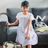 ネップツイードドッキング半袖ワンピース(90~150cm) | BeBe | 詳細画像1 