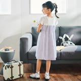 ネップツイードドッキング半袖ワンピース(90~150cm) | BeBe | 詳細画像3 
