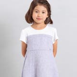 ネップツイードドッキング半袖ワンピース(90~150cm) | BeBe | 詳細画像7 
