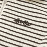 【お揃い】ボーダーリブZIPカラー長袖ワンピース(90~150cm) | BeBe | 詳細画像9