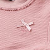 テレコ×ツイル切り替え長袖ワンピース(90~150cm) | BeBe | 詳細画像6 