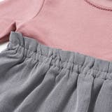 テレコ×ツイル切り替え長袖ワンピース(90~150cm) | BeBe | 詳細画像7 