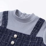 【お揃い】エタンセルラメツイードドッキングワンピース(90~160cm) | BeBe | 詳細画像10 