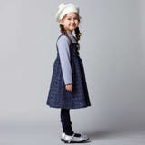 【お揃い】エタンセルラメツイードドッキングワンピース(90~160cm) | BeBe | 詳細画像5 