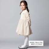 ベロア×ファンシーヤーン切り替えハイネックバルーンワンピース(90~140cm) | BeBe | 詳細画像4 