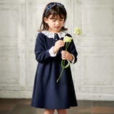 ダブルクロス3way付け襟長袖ギャザーワンピース(110~130cm) | BeBe | 詳細画像6 