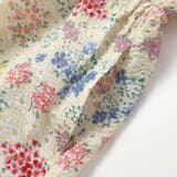 【お揃い】リップルマルシェフラワーパフスリーブワンピース(90~150cm) | BeBe | 詳細画像13 