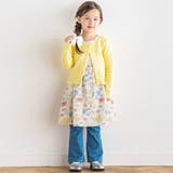 【お揃い】リップルマルシェフラワーパフスリーブワンピース(90~150cm) | BeBe | 詳細画像5 