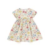 【お揃い】リップルマルシェフラワーパフスリーブワンピース(90~150cm) | BeBe | 詳細画像8 