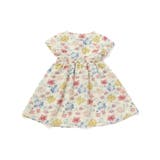 【お揃い】リップルマルシェフラワーパフスリーブワンピース(90~150cm) | BeBe | 詳細画像9 