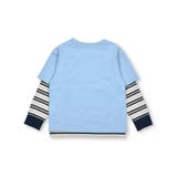 キャンプロゴTシャツ×マルチボーダーTシャツセット(90~150cm) | BeBe | 詳細画像15