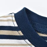 キャンプロゴTシャツ×マルチボーダーTシャツセット(90~150cm) | BeBe | 詳細画像19