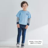 キャンプロゴTシャツ×マルチボーダーTシャツセット(90~150cm) | BeBe | 詳細画像2