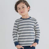 キャンプロゴTシャツ×マルチボーダーTシャツセット(90~150cm) | BeBe | 詳細画像3