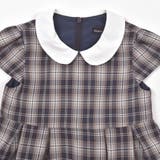 ボレロ+リボンタイ付きチェックワンピースアンサンブル(110~130cm) | BeBe | 詳細画像10 