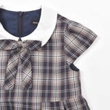 ボレロ+リボンタイ付きチェックワンピースアンサンブル(110~130cm) | BeBe | 詳細画像11 