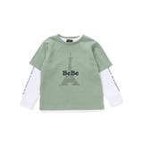 エッフェル塔ロゴ半袖Tシャツ+袖ラインロゴ長袖Tシャツセット | BeBe | 詳細画像13 