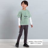 エッフェル塔ロゴ半袖Tシャツ+袖ラインロゴ長袖Tシャツセット | BeBe | 詳細画像4 