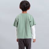 エッフェル塔ロゴ半袖Tシャツ+袖ラインロゴ長袖Tシャツセット | BeBe | 詳細画像6 
